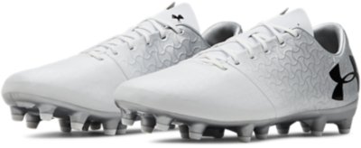 all white under armour soccer cleats