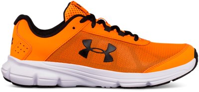 boys orange under armour shoes