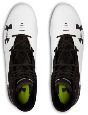 white wide football cleats