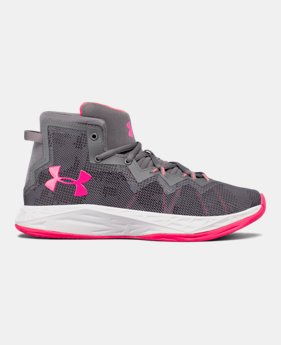 New Arrival Girls' Grade School UA Lightning 4 Basketball Shoes 2 Colors $69.99