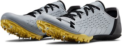 under armour track spikes gold