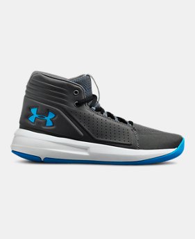 New Arrival Boys' Grade School UA Torch Mid Basketball Shoes 3 Colors Available $75