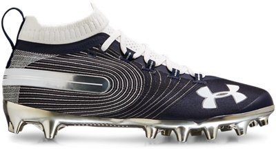 navy blue under armour football cleats