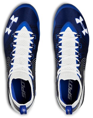 ua spotlight cleats blue