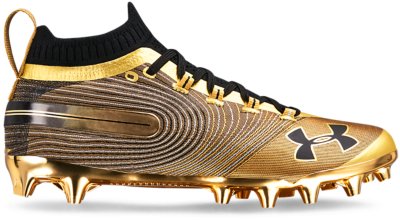 gold under armour highlight cleats