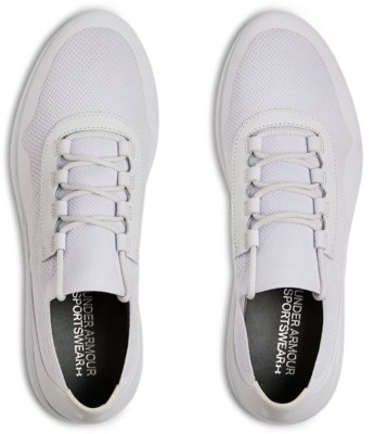 under armour white leather shoes