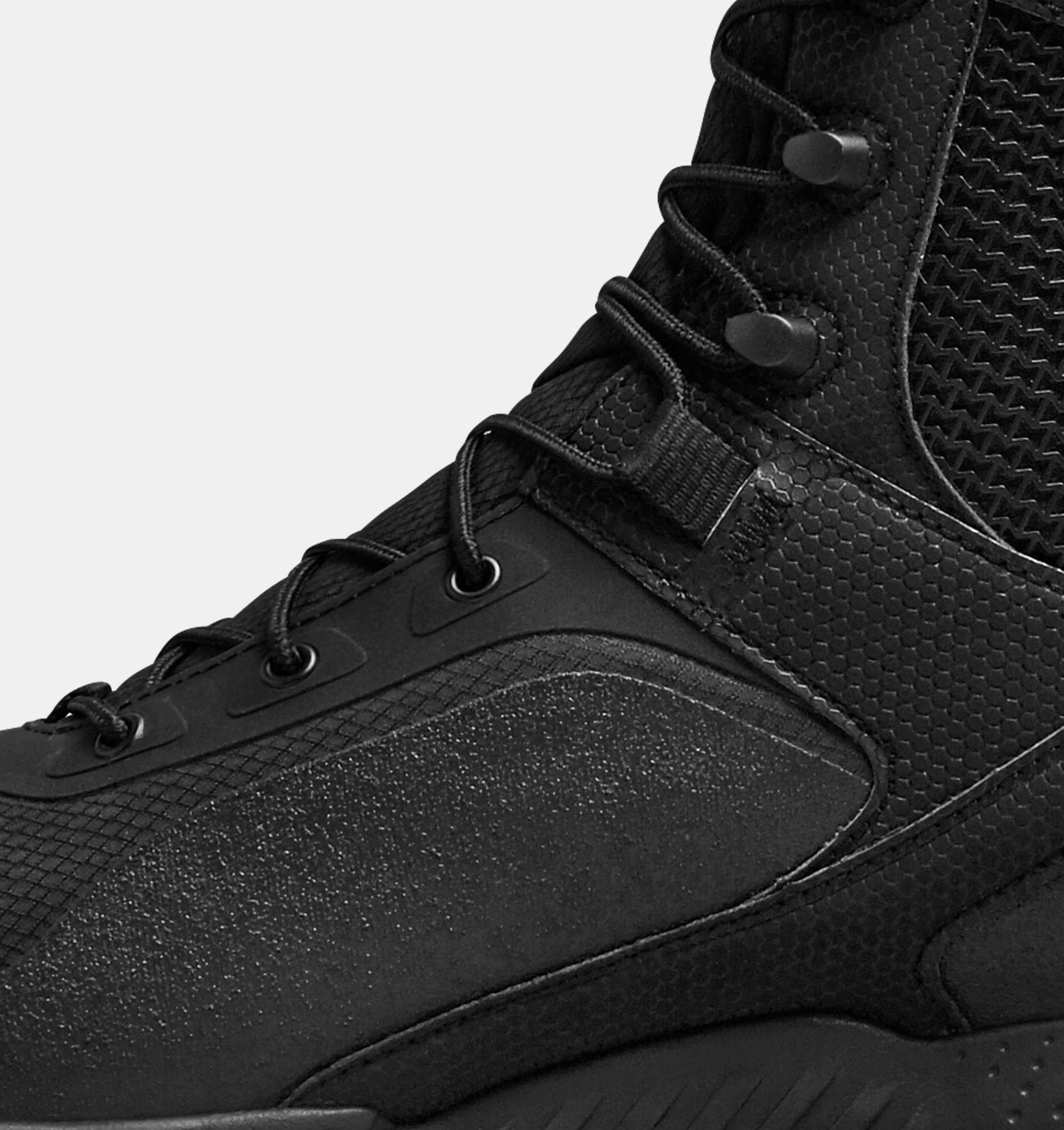 Under Armour Men's UA Valsetz RTS 1.5 Side Zip Tactical Boots Black Men  10.5