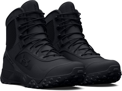 under armour black police boots