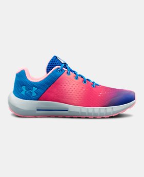 New to Outlet Girls' Pre-School UA Pursuit Prism Shoes $45