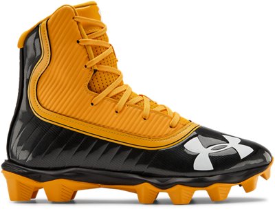 boys yellow football cleats