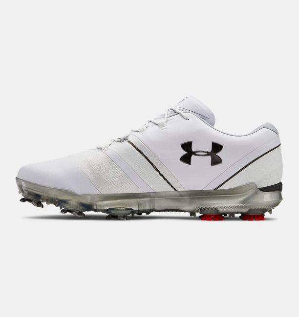 Men's UA Spieth 3 Golf Shoes, White, , White, Click to view full size