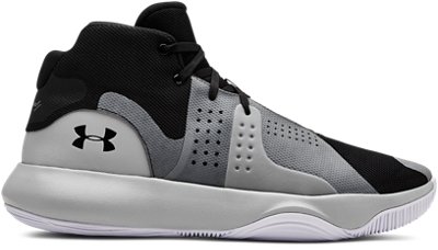 grey and black under armour shoes