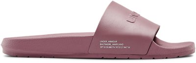 under armour pink slides