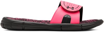 under armour pink slides