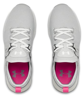 under armour grey and pink trainers