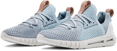 Women's UA HOVR&trade; SLK EVO Perf Suede Sportstyle Shoes, Blue, pdpMainDesktop image number 3