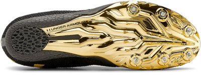 under armour track spikes gold