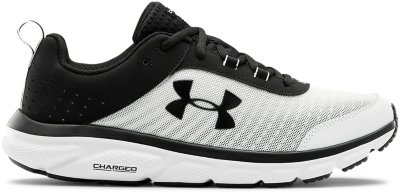 black and white under armour shoes