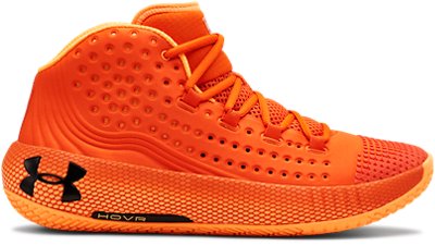 bright orange under armour shoes