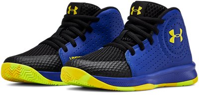 Pre-School UA Jet 2019 Basketball Shoes, Blue, pdpMainDesktop image number 3