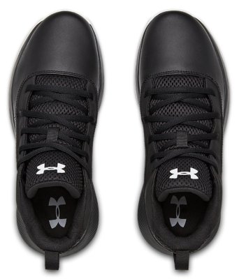 under armour all black basketball shoes
