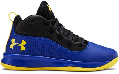 under armour blue basketball shoes