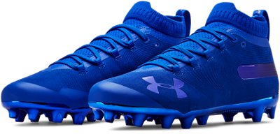 under armour men's spotlight suede football cleats red