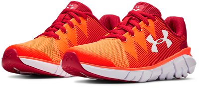 under armour boys shoes red