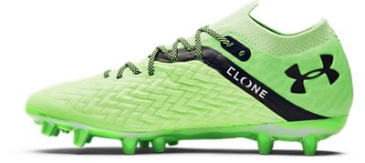 lime green under armour cleats