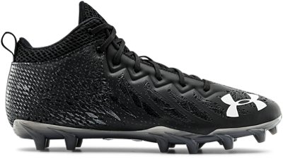 all black under armour football cleats