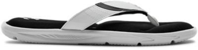 white foam sandals