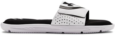 white under armour slides