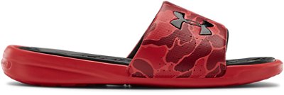 red under armour slides