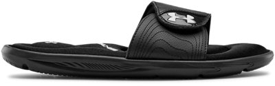 under armour slides black