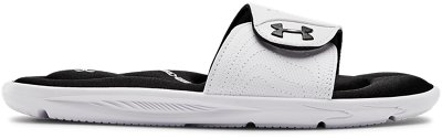 white under armour flip flops