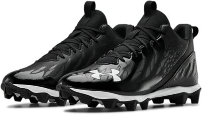under armour football cleats black and white