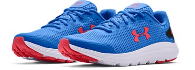 Grade School UA Surge 2 Running Shoes, Blue, pdpZoomDesktop image number 3