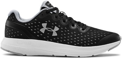 grey and black under armour shoes