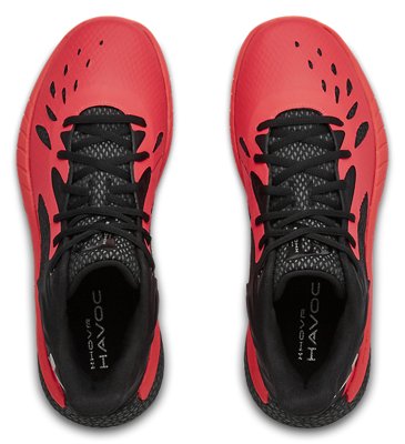 UA HOVR&trade; Havoc 3 Basketball Shoes, Red, pdpMainDesktop image number 2
