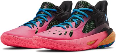 pink under armour basketball shoes