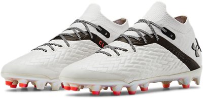 red and black under armour football cleats
