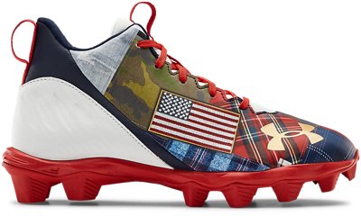 under armour spotlight cleats red