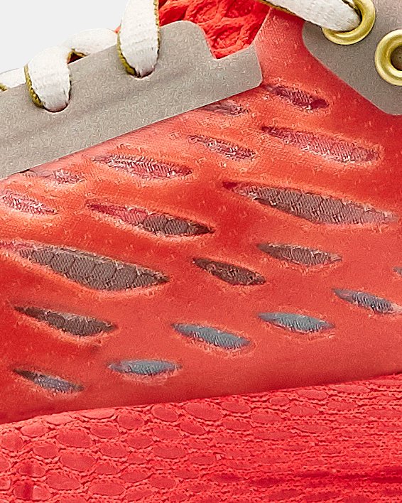 Women's UA HOVR™ Machina Upstream Camo Running Shoes, Red, pdpMainDesktop image number 1