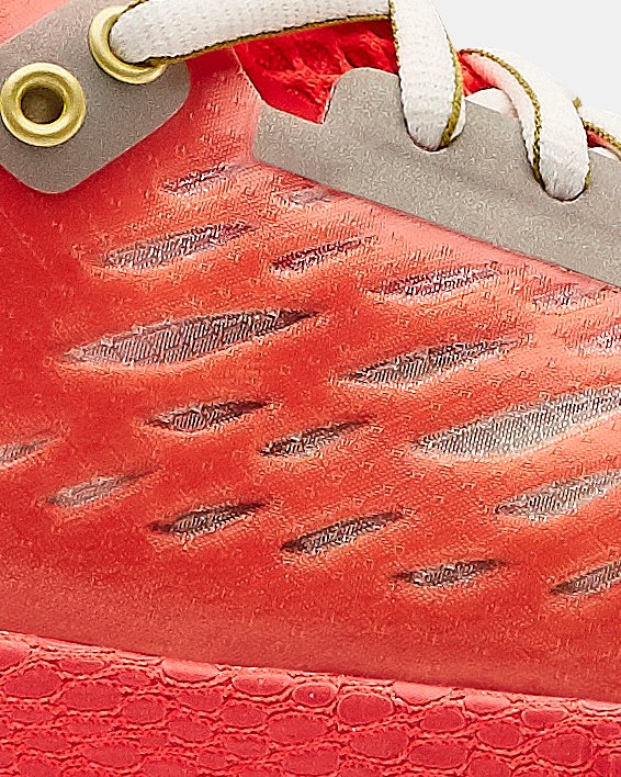 Women's UA HOVR™ Machina Upstream Camo Running Shoes, Red, pdpMainDesktop image number 0