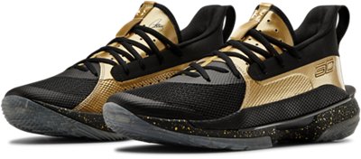 black and gold under armour basketball shoes