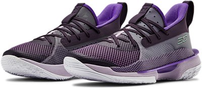 purple under armour basketball shoes