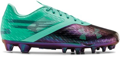 multi color football cleats