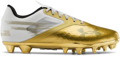 gold football cleats under armour