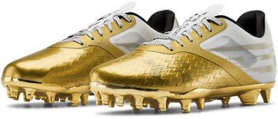 gold under armor cleats