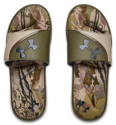 under armour camo slides